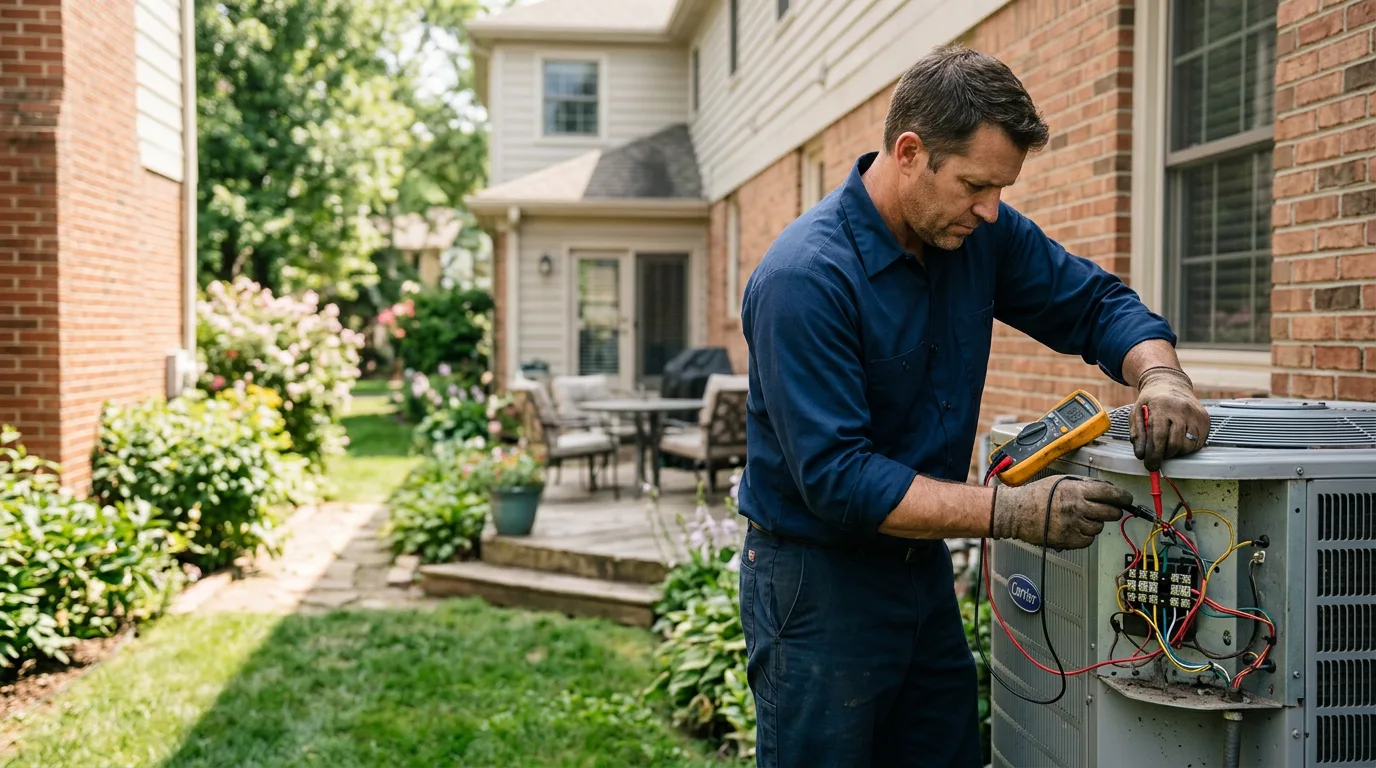 HVAC technician working near Rockport, KY